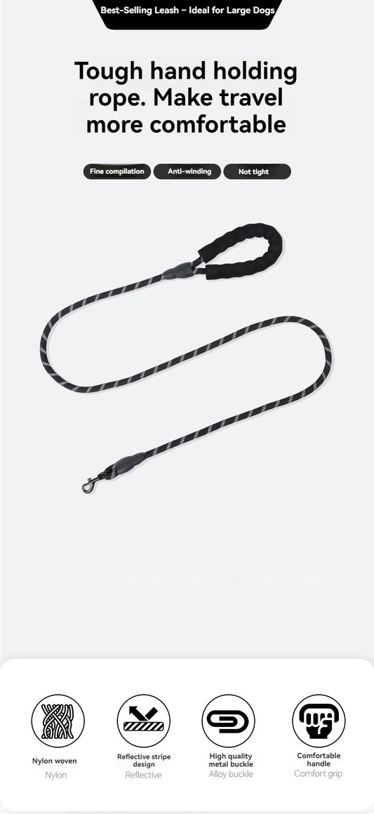 Reflective Shock-Absorbing Dog Leash