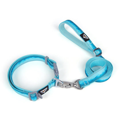 Patterned Dog Collar and Leash Combo